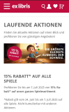 15% auf alles kategorie Spiele (gesellschaftsspiele, tonies, ect)