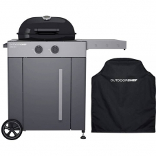 OUTDOORCHEF Arosa 570 G Gasgrill + Abdeckhaube Arosa (Schwarz, Grau) zum BESTPREIS