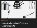 20 % Rabatt auf WMF, hochwertige Küchenprodukte zum Top-Preis!
