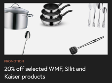 20 % Rabatt auf WMF, hochwertige Küchenprodukte zum Top-Preis!
