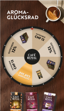 Cafe Royal Gutscheine - Gewinne 1 Jahr Gratis-Kaffee oder weitere Gutscheine in % oder CHF