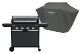 Nur bis morgen: Campingaz Select 4 EXS SBS Gasgrill + Abdeckhaube in Grau,  146 × 62 × 118 cm