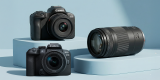 2 Canon-Kits zur Auswahl: Hybridkamera EOS R50 mit 2 Objektiven oder Hybridkamera EOS R10 mit RF-S 18-150mm Objektiv