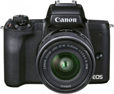 Canon EOS M50 Mark II + 15–45 mm IS STM inkl. 16GB SD-Karte und Tragetasche bei melectronics