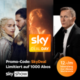 Spezialangebot mit Sky Show für CHF 12.- lebenslang