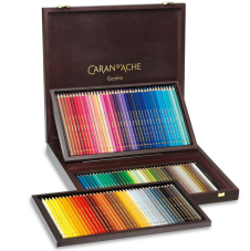 Caran d’Ache Farbstifte Pablo, 120 Stück im Holzkoffer bei Office World