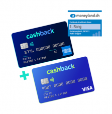 Cashback Cards (Neukunden): Gratis Kreditkarte mit 5% Cashback (bis 100 Franken) die ersten 3 Monate + 100 Franken Apple Pay Bonus