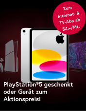(lokal) Kostenlose PS 5 oder iPad 10 zum Internet und TV Abo