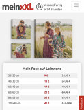 Leinwände wieder mit bis zu 75% Aktion