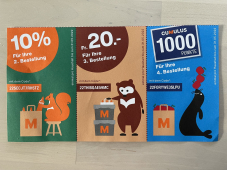 Neue Migros-Online Gutscheine