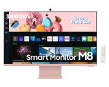 SAMSUNG Smart Monitor M8 blau und rosa in Aktion