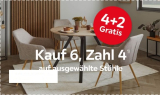 XXXLutz Gutschein – 6 Stühle kaufen und nur 4 bezahlen