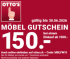 CHF 150.– Rabatt bei OTTO’S Möbel ab CHF 1500.– Einkauf