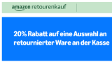 Amazon Retourenkauf - 20% Rabatt auf ausgewählte gebrauchte Produkte (nur noch heute), z.B. Ecovacs X5 Omni