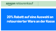 Amazon Retourenkauf - 20% Rabatt auf ausgewählte gebrauchte Produkte (nur noch heute), z.B. Ecovacs X5 Omni