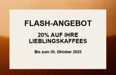20% Rabatt auf Nespresso Kaffees ab 150 Kapseln, gültig bis 30.10.