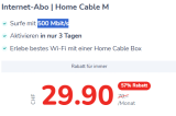 yallo Home Cable M (500 Mbit/s) – optional mit TV für +CHF 5.–