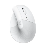 Logitech Lift for Mac vertikale Maus, Bluetooth, Off-White