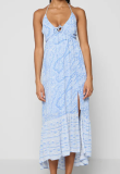 Hollister Co. AIR CHASE V NECK HALTER HIGH LOW Maxikleid in Hellblau bei Lounge by Zalando