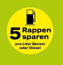 Coop Pronto Tankgutschein 5 Rp. / Liter Rabatt