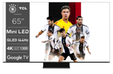 Mini-LED Fernseher TCL 65C805 mit Quantum Dot, 4K@144 Hz, 1300 Nits, Google TV bei MediaMarkt