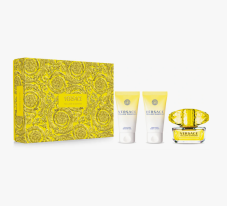 Günstiges Geschenkset, geeignet für den Valentinstag - Versace Yellow Diamond 50ml EdT, Körperlotion & Duschgel