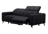 Designer Sofa aus Echtleder mit verstellbaren Kopfstützen & elektrischer Relaxfunktion inkl. Lieferung