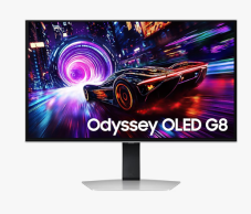 Höhenverstellbarer SAMSUNG Monitor Odyssey OLED G8 G81SF (27″, OLED, 4K UHD @240Hz, 250 nits)