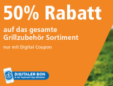50 % Rabatt auf ausgewähltes Grillzubehör bei Fust, z. B. OUTDOORCHEF Grillplatte M