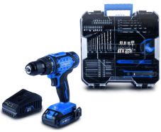 Scheppach Akku-Bohrschrauber-Set C-DTB74/1-X inkl. 74-teiligem Zubehörset, 1 × 2.0 Ah Akku + 5 J. Garantie bei Jumbo