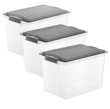 Bis zu 54 % Rabatt auf Aufbewahrungsboxen bei Jumbo, z. B. 3er-Set Boxen Rotho Compact 19 l