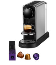 Krups Kaffeemaschine Nespresso CitiZ Platinum + CHF 180.– Kaffee geschenkt bei Fust zum Bestpreis