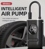 Mini Luftpumpe mit USB-C (für Autos, Velos, max. 10bar, integrierte Taschenlampe) bei AliExpress