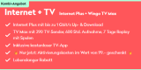 Wingo Internet Plus (Swisscom-Netz, 1 Gbit/s Geschwindigkeit im Up- und Download) + TV Max gratis Aktivierung