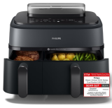 PHILIPS Airfryer & Dampfgarer Dual Basket 5000 Series (9 L, 19 Kochfunktionen) bei Amazon