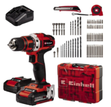 Einhell Akku-Bohrschrauber-Set TE-CD 18/40 Li +69 (2×2.0 Ah) wieder zum Bestpreis bei Jumbo
