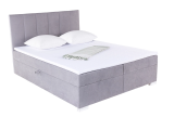 Boxspringbett LUNA grau in verschiedenen Grössen von 140–180 × 200 cm inkl. Lieferung und Montage bei Conforama