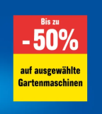 Jumbo Aktion - Bis zu 50% Rabatt auf Gartenmaschinen