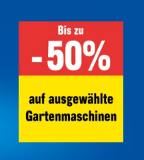Jumbo Aktion - Bis zu 50% Rabatt auf Gartenmaschinen