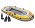 Intex Challenger 3 Schlauchboot-Set (295 × 137 × 43 cm, bis 320 kg) mit Alu-Paddel & Handpumpe