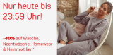 Ackermann 40% auf Wäsche, Nachtwäsche, Homewear & Heimtextilien, nur noch heute, z.B. billerbeck Kunstfaserbettdecke 160×210 cm