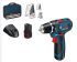 Bosch Professional Akku-Bohrschrauber GSR 12V-15 mit 39-teiligem Zubehör, 2x 2 Ah Akku bei Amazon