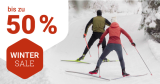 Winter Sale bei Bergzeit mit bis zu 50 Prozent Rabatt auf ausgewählte Artikel, z. B. UVEX Epic Attract, Black Matt - Mirror Blue