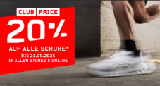 20% auf alle Schuhe bei Ochsner Sport für Club-Mitglieder, z. B. Nike P-6000 Herren-Sneaker