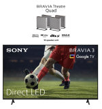 Sony BRAVIA 3 Direct-LED-TV (55″, 4K UHD, Google Smart TV) + Sony BRAVIA Theatre Quad bei MediaMarkt