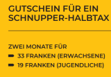 SBB-Schnupper-Halbtax für 2 Monate für nur 33.-