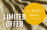 Kuoni Reisen Gutscheincode - CHF 200.- sparen ab CHF 2500.- Buchungswert
