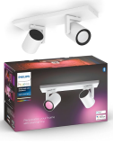 Philips Hue White & Color Ambiance Argenta Deckenlampe mit Zweierspot und 16 Mio. Farben bei Amazon