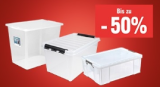 Bis zu 50 % Rabatt auf Aufbewahrungsboxen bei Jumbo, diverse Rotho Boxen u v.m.