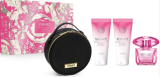 Versace Bright Crystal Absolu Geschenkset (Duschgel 100 ml, Bodylotion 100 ml, Kosmetiktäschchen) für Damen